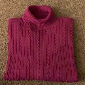 Izod Turtleneck Cable Knit Sweater